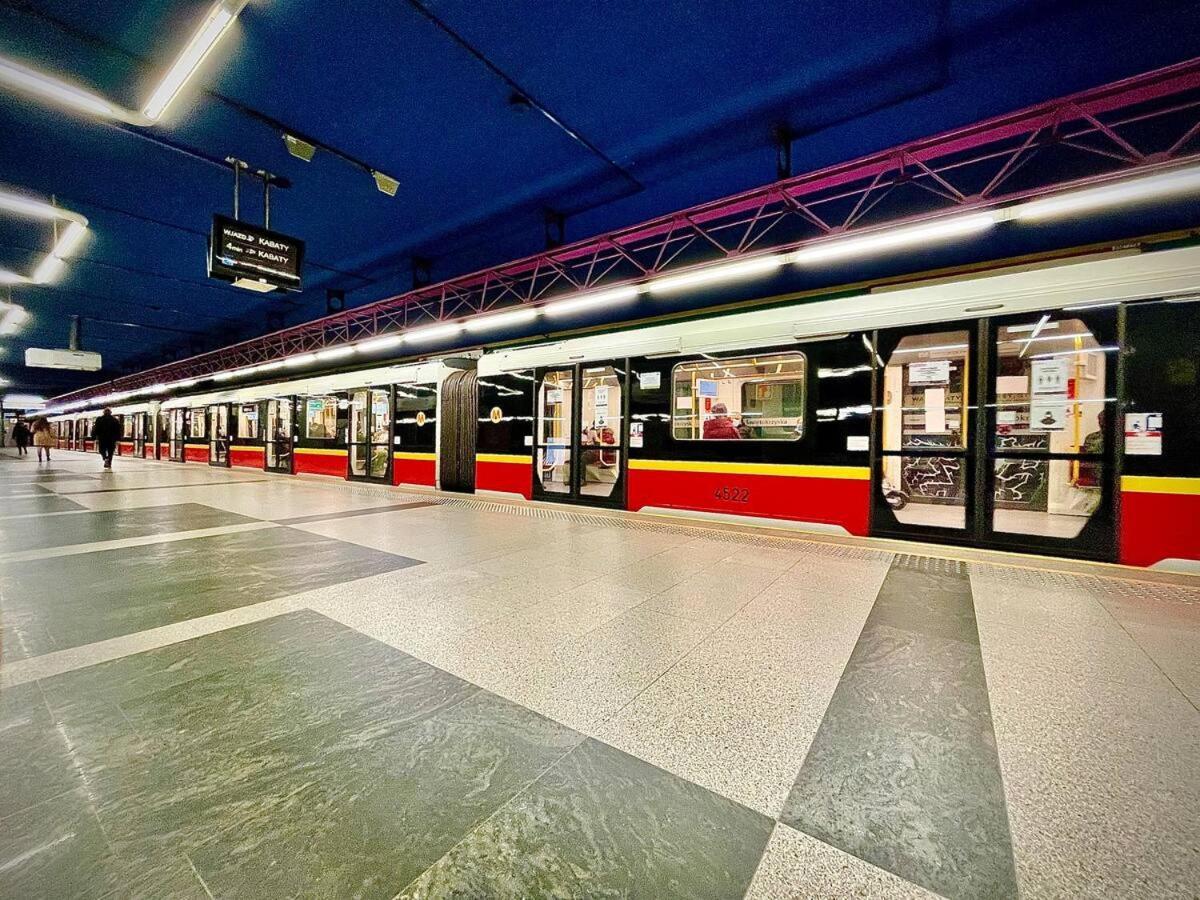 Super Apartament White Warszawa 2X Metro Scisle Centrum Wifi 300 Mbs New Eksteriør billede